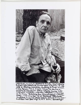Herbert Huncke with coke bottle