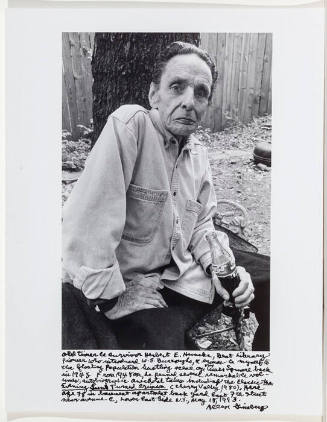 Herbert Huncke with coke bottle