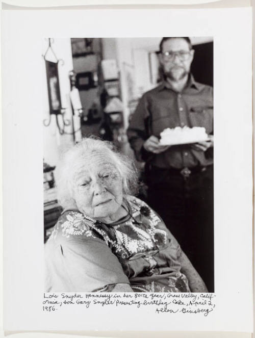 Gary Snyder's mother - Lois Hennessey Snyder, birthday