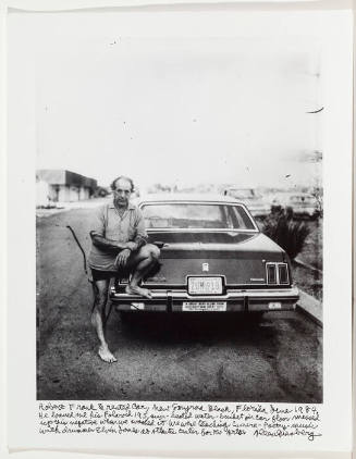 Robert Frank and rented car, Myrtle Beach, Fl.