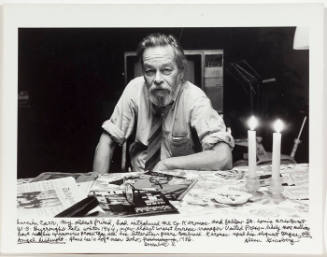 Lucian Carr, portrait, NYC (candles on table) 1