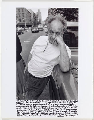 Robert Frank arm leaning onto pickup truck