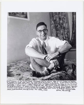 Carl Solomon portrait, crossed leg