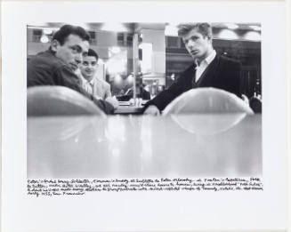 Henry Schlacter, Al Sublette, and Peter Orlovsky in Fosters Cafeteria, San Francisco