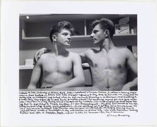 Lafcadio and Peter Orlovsky (Peter's arm around Lafcadio's shoulder) 5 Turner Terrace