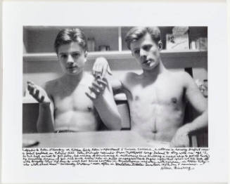 Lafcadio and Peter Orlovsky, San Francisco (Peter's fingers touching Lafcadio's hand)