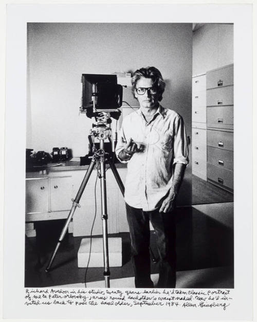 Richard Avedon, portrait, in his studio