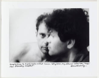 Allen Ginsberg and Gregory Corso, double-portrait, Tangier