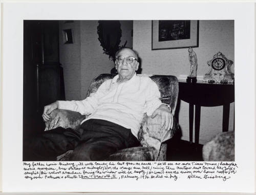 Louis Ginsberg in arm chair
