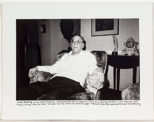 Louis Ginsberg, in arm chair