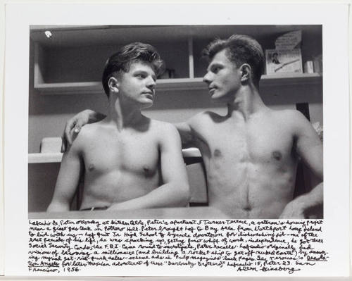 Lafcadio and Peter Orlovsky (Peter's arm around Lafcadio's shoulder) 5 Turner Terrace