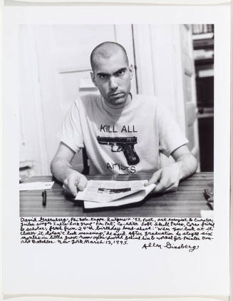 David Greenberg, kill all artists t-shirt