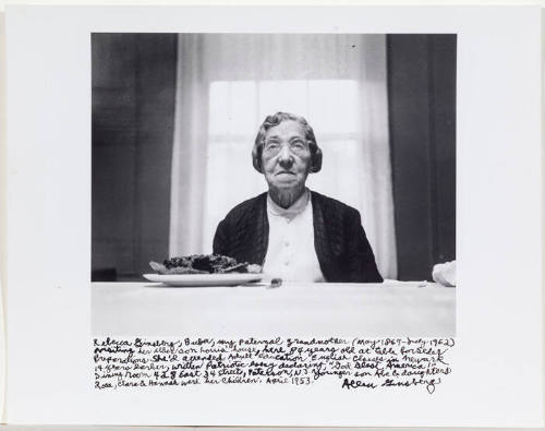Rebecca Ginsberg, Allen's paternal grandmother, Paterson, NJ