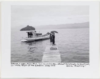 Joanne Kyger and Gary Snyder, on dock, Sea of Japan
