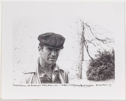 Jack Kerouac in Villa Mouneria, Tangier (with cap)