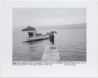 Joanne Kyger and Gary Snyder, on dock, Sea of Japan