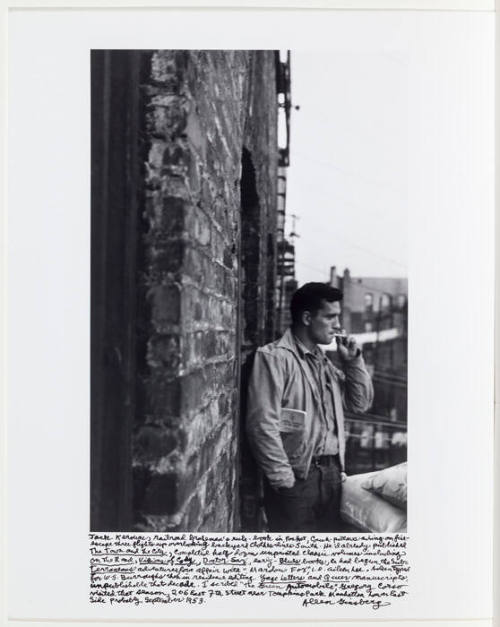 Jack Kerouac on the fire escape 206 East 7th Street, NYC