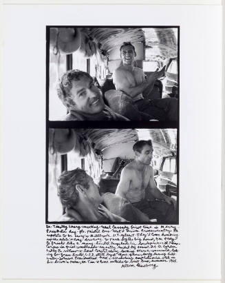 Timothy Leary meeting Neal Cassady for the first time in the Merry Pranksters Bus