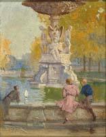Children at Allan Gardens Fountain