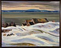 Farm Along the St. Lawrence River, Winter
