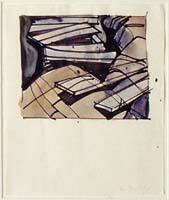 Thumbnail sketch for "Dory Beside the Rocks"