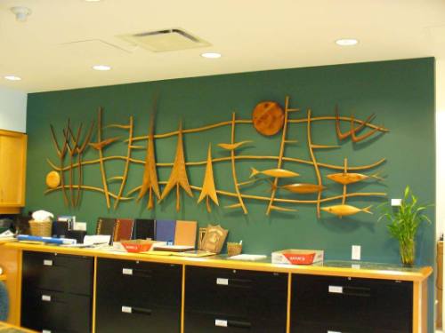 Wall Plaque of Native Woods