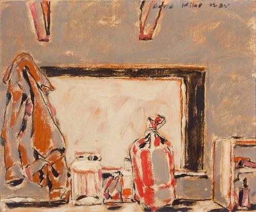 Still Life with Windbreaker and Red Bag