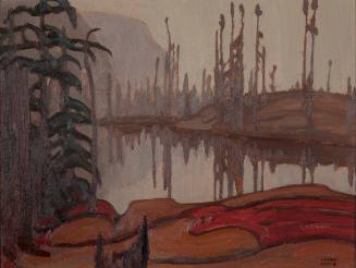 Lake, Spruce and Mist