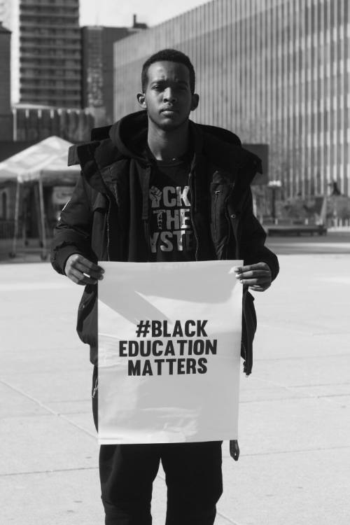 The Sum of All Parts:  2. Hashim Yussuf of Black Lives Matter Toronto poses for a portrait after they ‘ran up’ on Mayor John Tory.
