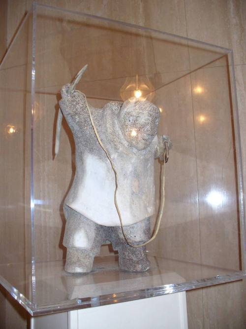 Hunter with implements